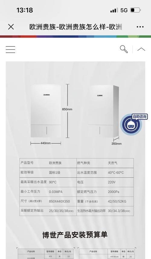 威能壁挂炉参数代码详解（一键解析威能壁挂炉参数代码，助力使用更智能）