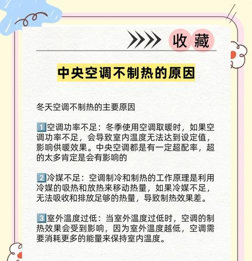 格力空调制热不热的原因及解决方法（探究格力空调制热不热的可能原因）