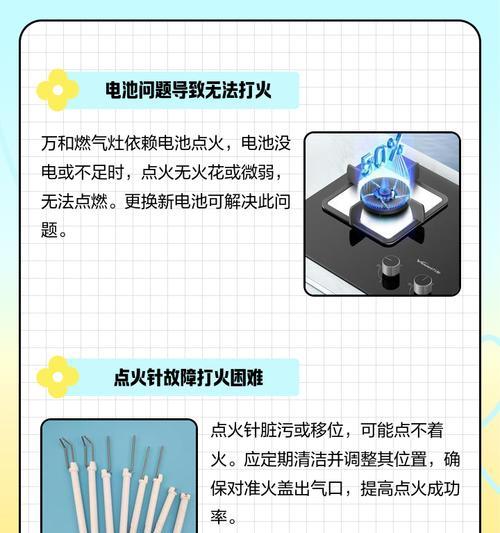 燃气灶打不着火无火花的原因及解决方法（燃气灶无火花可能的原因和有效解决办法）