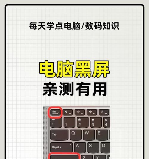 电脑屏幕突然黑屏但有声音，如何解决（解决电脑屏幕黑屏问题）